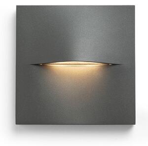 RED R13935 AKCE - BOBO SQ nástěnná antracitová 230V LED 3W IP65 3000K - RED - DESIGN RENDL