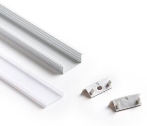 RED R13864 LED PROFILE A zápustný 1m hliník/mléčný akryl - RED - DESIGN RENDL