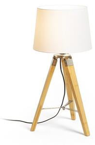 ALVIS/AMBITUS 30 stolní Polycotton bílá/bambus 230V E27 11W - RED - DESIGN RENDL