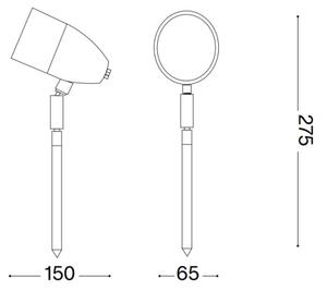 Ideal Lux - Venkovní lampa INSIDE 1xG9/15W/230V 27,5 cm IP54 hnědá