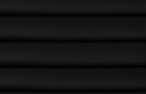 Černá sametová rohová rozkládací pohovka MICADONI Gobi 240 cm, levá