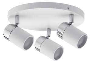 Paulmann 66712 Zyli IP44, bílé spotové svítidlo, 3x10W GU10, průměr 25cm