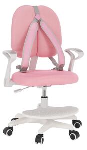 Dětská rostoucí židle ANAIS, růžová / bílá