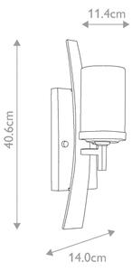 Elstead QZ-KYLE1 - Nástěnné svítidlo KYLE 1xE27/100W/230V
