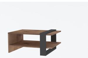 Konferenční stolek OVA 80x50 cm hnědá/antracit
