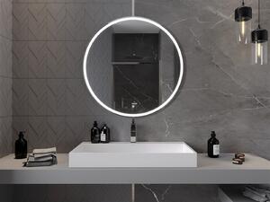 Mexen Gobi, LED kulaté koupelnové zrcadlo s podsvícením 90 cm, 6000K, ochrana proti zamlžování, 9801-090-090-611-00