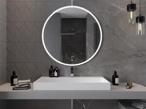 Mexen Gobi, LED kulaté koupelnové zrcadlo s podsvícením 100 cm, 6000K, ochrana proti zamlžování, 9801-100-100-611-00