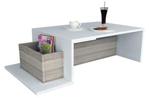 Konferenční stolek POT 107x60 cm bílá
