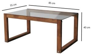 Konferenční stolek VIA 85x55 cm borovice