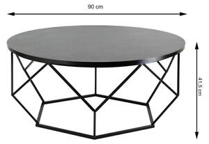 Konferenční stolek DIAMOND 90 cm černá