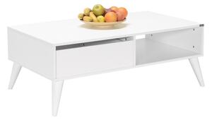 Konferenční stolek 110x65 cm bílá