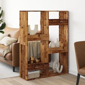 Dělicí stěna old wood 100 x 33 x 135 cm kompozitní dřevo