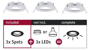 P 92480 Vestavné svítidlo Choose spot nevýklopné max. 10W bílá mat 230V - PAULMANN