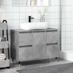 Koupelnová skříňka betonově šedá 80x33x60 cm kompozitní dřevo