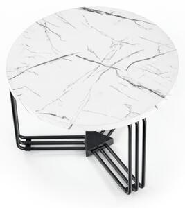 Konferenční stolek ANTICA 55 cm černá/mramor