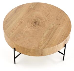 Konferenční stolek BROOKLYN 80 cm přírodní dub/černá