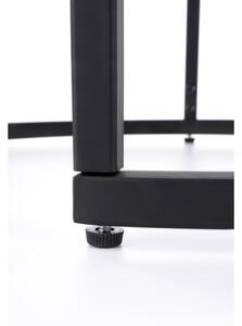 SADA 2x Konferenční stolek OREO pr. 43/53 cm černá/ořech