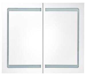 LED koupelnová skříňka se zrcadlem 80 x 12,2 x 68 cm