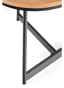 Konferenční stolek CARIDA 45 cm černá/dřevo