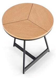 Konferenční stolek CARIDA 45 cm černá/dřevo