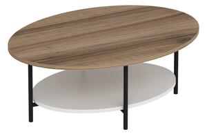 Konferenční stolek ELIS 90x60 cm dub/bílá