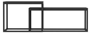 SADA 2x Konferenční stolek LEKA 72x45/60x45 cm černá