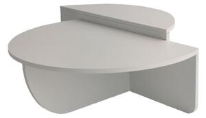 SADA 2x Konferenční stolek PODIUM 90x60/85x30 cm bílá