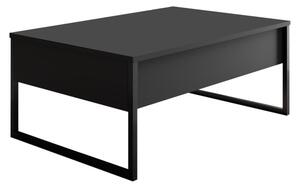 Konferenční stolek LUXE 90x60 cm antracit/černá