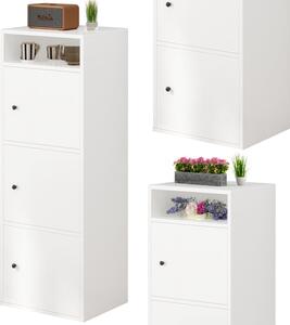 Regál Rebiko 40 cm x 138 cm x 34 cm bílý