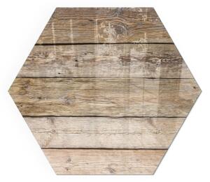 Šestihranné sklo pod krbová kamna Dřevěná mozaika v rozvržení ppkprntsz-00019299