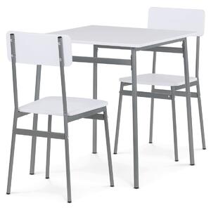 Vikio Jídelní set s 2 židlemi 70x70 cm dekor AJSA108B