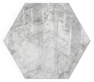 Šestihranné sklo pod kamna Mramorová textura v elegantním stylu ppkprntsz-00019879