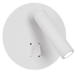 NV 9081221 Bodové svítidlo PENOR bílý hliník a akryl vypínač na těle LED Cree 9W 230V 3000K IP20 - NOVA LUCE