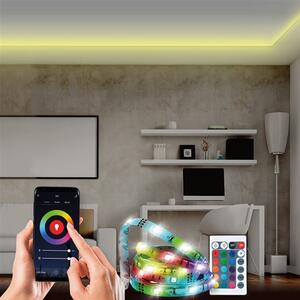 SOLIGHT Wifi Smart LED světelný pásek, RGB+CCT, 5m, adaptér, dálkový ovladač