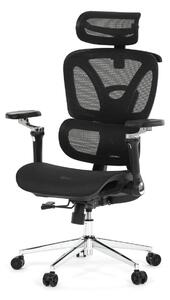 Ergonomická kancelářská židle FORCE - černá síťovina