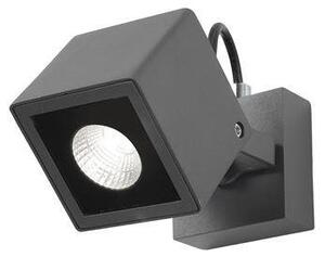 NV 752470 Venkovní reflektor FOCUS tmavě šedý hliník a sklo Osram LED 6W 3000K 220-240V 44st. IP54 - NOVA LUCE