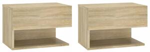 Noční stolek dub sonoma 46x29,5x30 cm