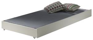 Bílá borovicová zásuvka k posteli Vipack Pino 195 x 90 cm