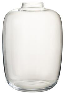 Čirá skleněná váza J-line Clot 25 cm