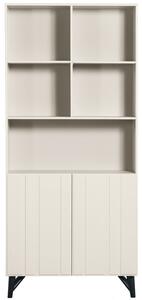 Hoorns Bílá dřevěná knihovna Rellim 200 x 90 cm