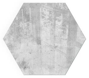 Šestihranné sklo pod kamna Betonová textura v syrovém stylu ppkprntsz-00088279