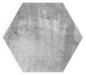 Šestihranné sklo pod krbová kamna Surový beton v minimalistickém stylu ppkprntsz-00095984