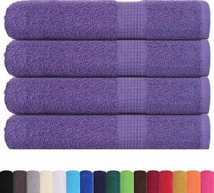 Saunové osušky FROGN 4 ks fialové 80x200 cm 360 g/m²