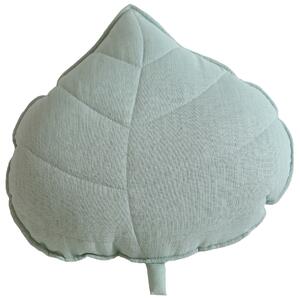 Moi Mili Mátově zelený polštář ve tvaru listu Leaf 39 cm