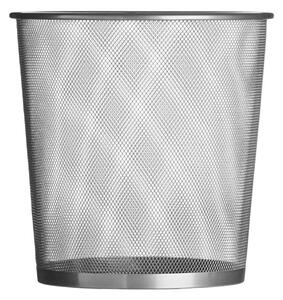 Kancelářský kovový odpadkový koš v matně stříbrné barvě 12 l Den – Premier Housewares