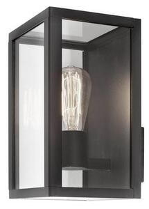 NV 870026 Venkovní nástěnné svítidlo ZEST černý litý hliník čiré sklo E27 1x12W 220-240V IP54 bez žárovky - NOVA LUCE
