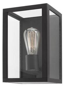 NV 870026 Venkovní nástěnné svítidlo ZEST černý litý hliník čiré sklo E27 1x12W 220-240V IP54 bez žárovky - NOVA LUCE