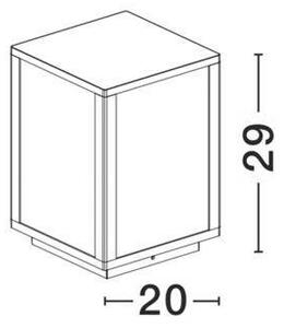 NV 870045 Venkovní sloupkové svítidlo ZEST černý litý hliník čiré sklo E27 1x12W 220-240V IP54 bez žárovky - NOVA LUCE
