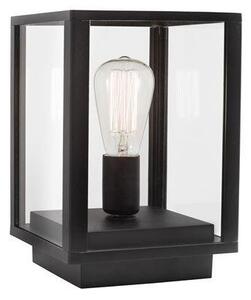 NV 870045 Venkovní sloupkové svítidlo ZEST černý litý hliník čiré sklo E27 1x12W 220-240V IP54 bez žárovky - NOVA LUCE