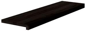 Nášlapy na schody 2 ks hnědo-černé 90x30x2 cm masivní dub